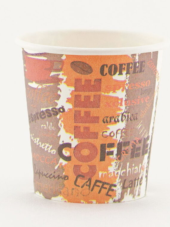 Стаканчик бумажный цветной "титан" 110 мл.