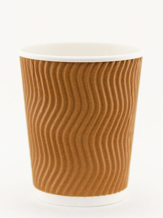 Стаканчик гофрированный "brown gofra" 250 мл.