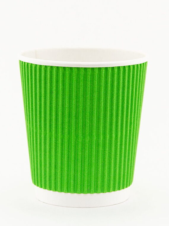 Стаканчик гофрированный "green gofra" 250 мл.