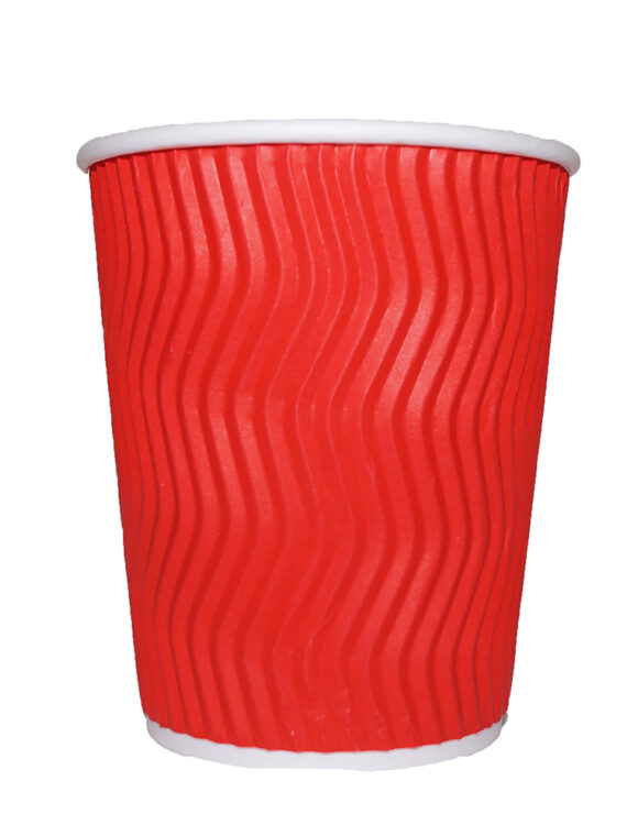 Стаканчик гофрированный “red” 350 мл.