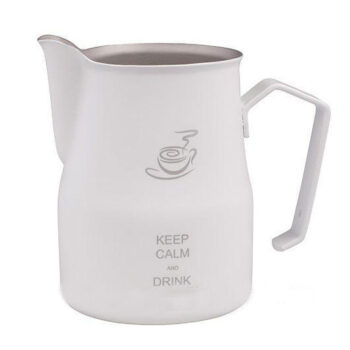 Питчер Europa "Keep calm and drink cappucino" 500мл белый (МОТТА)