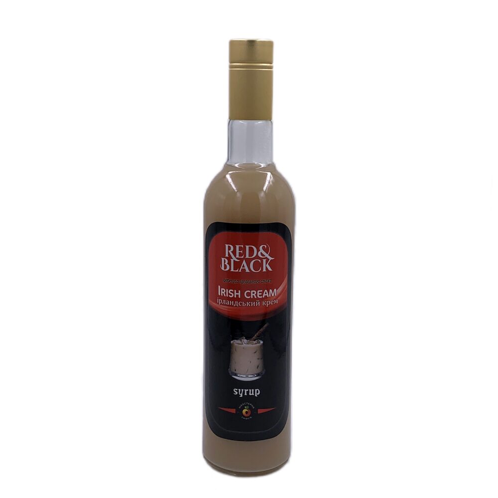ірландський крем Купить СИРОП RED&BLACK “ИРЛАНДСКИЙ КРЕМ”, 0,7 Л (0,9 КГ) в Украиине недорого