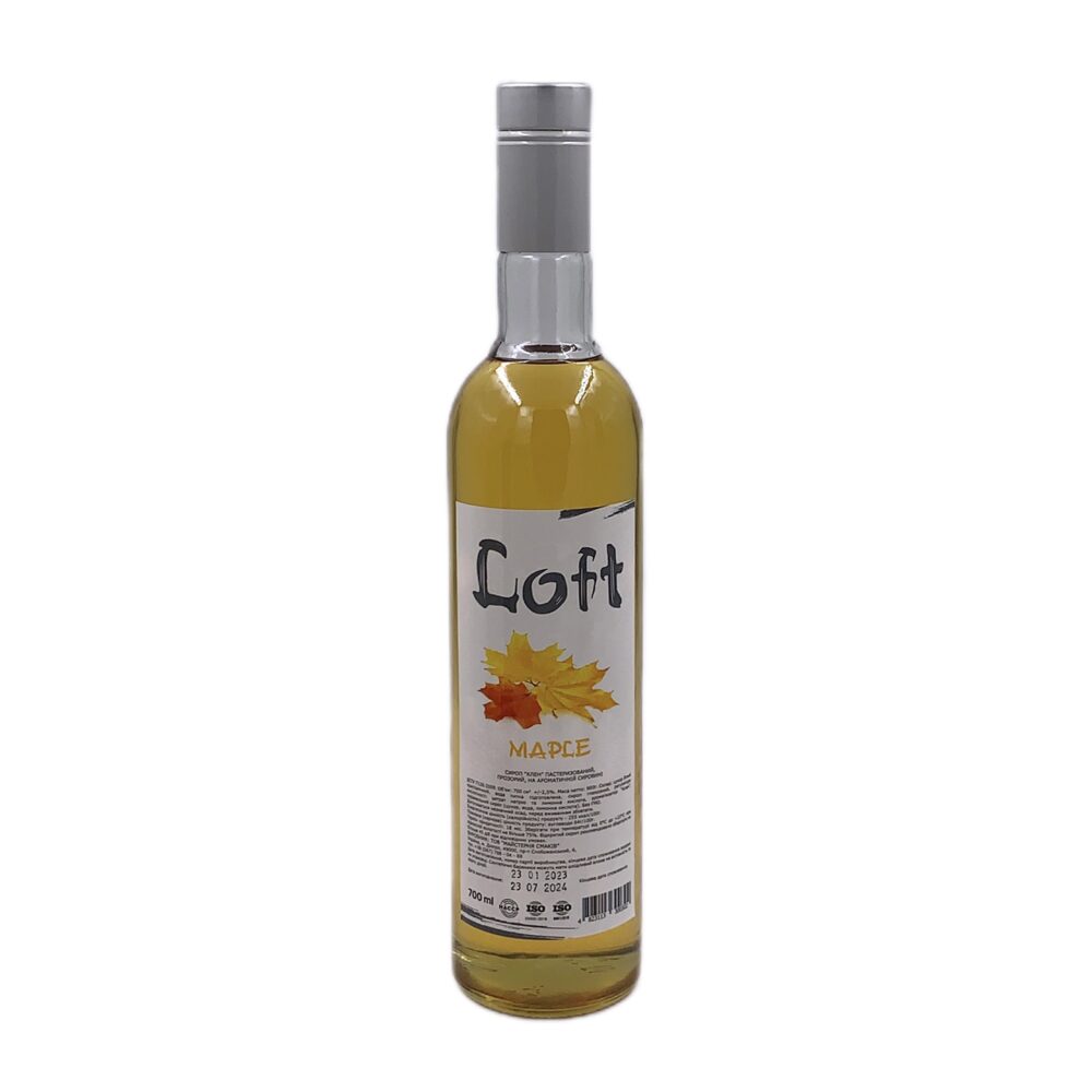 клен Купить СИРОП LOFT (ЛОФТ) «КЛЁН», 0.7 Л (0.9 КГ) в Украиине недорого