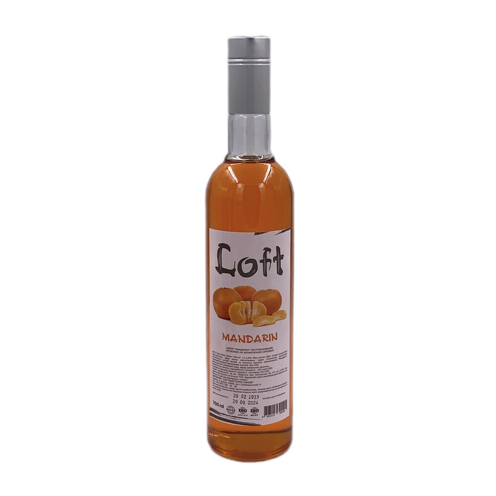 мандарин Купить СИРОП LOFT (ЛОФТ) «МАНДАРИН», 0.7 Л (0.9 КГ) в Украиине недорого