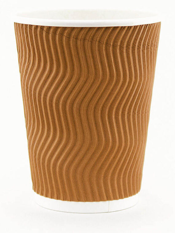 Стаканчик гофрированный “brown gofra” 500 мл.