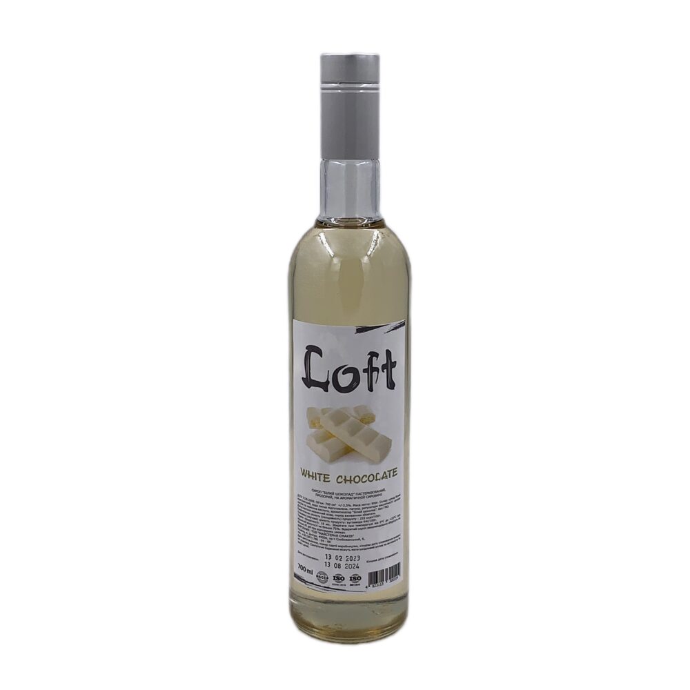білий шоколад Купить СИРОП LOFT (ЛОФТ) «БІЛИЙ ШОКОЛАД», 0.7 Л (0.9 КГ) в Украиине недорого