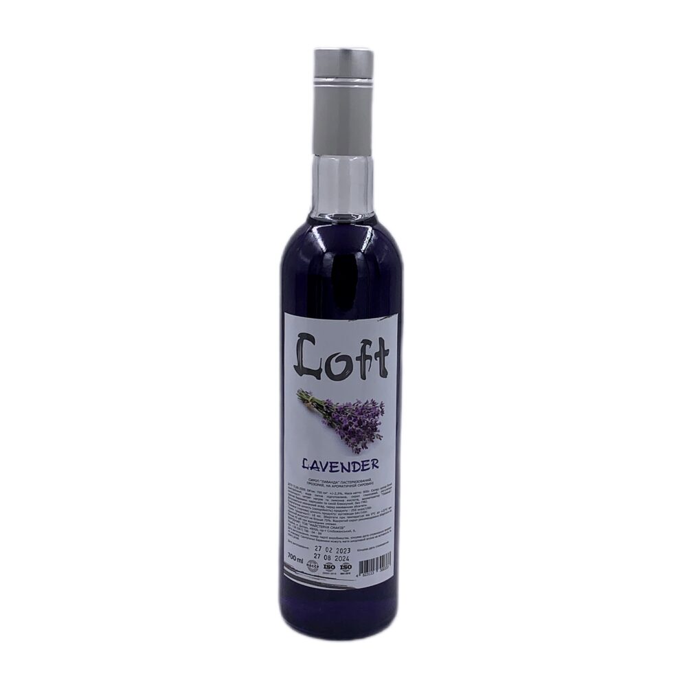 лаванда Купить СИРОП LOFT (ЛОФТ) «ЛАВАНДА», 0.7 Л (0.9 КГ) в Украиине недорого