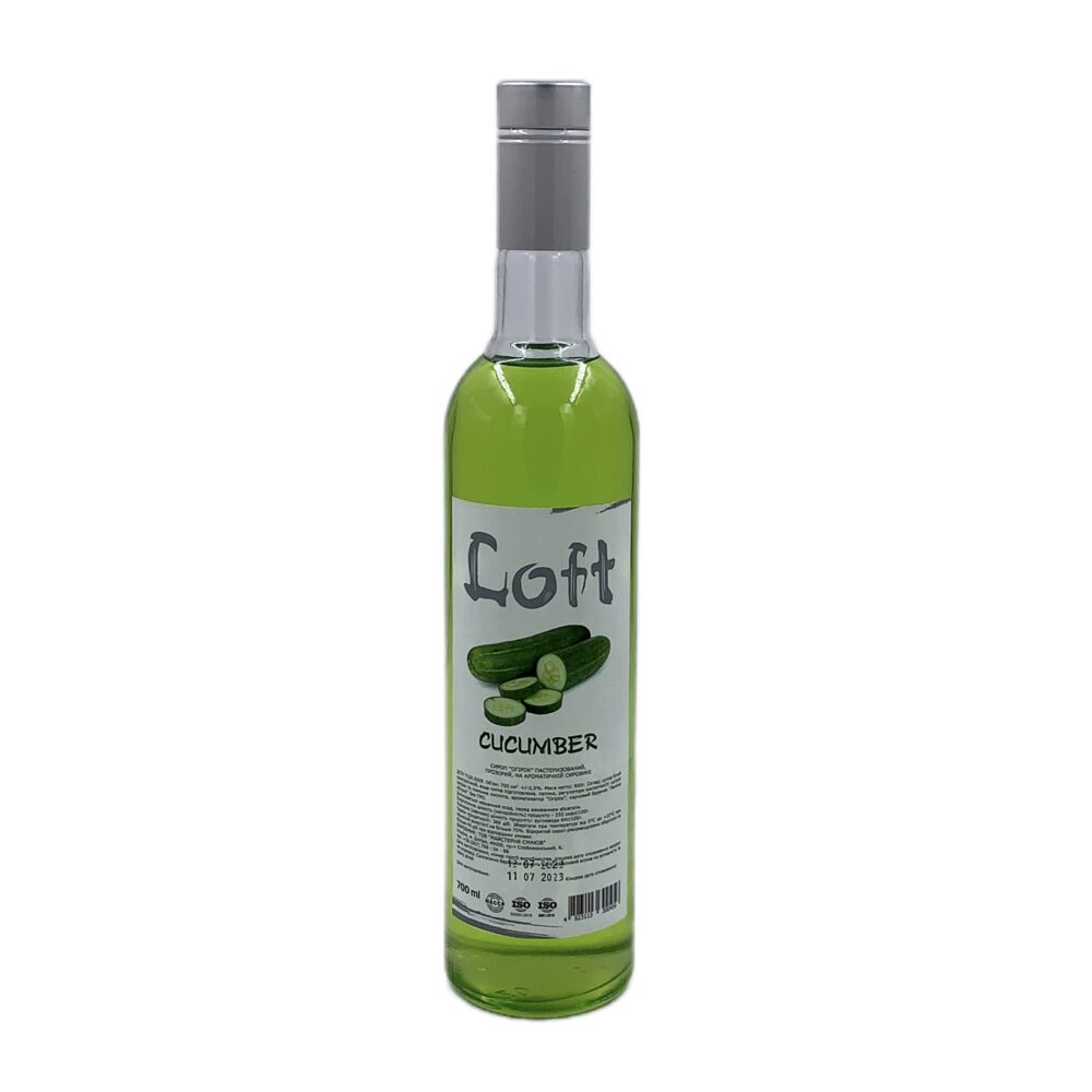 огірок Купить СИРОП LOFT (ЛОФТ) «ОГІРОК», 0.7 Л (0.9 КГ) в Украиине недорого