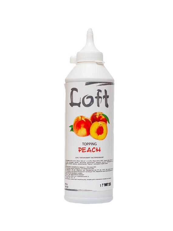 Топпинг Персик ТМ “Loft” 0,5 л
