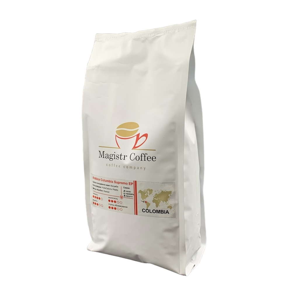 кол-2 Купить КАВА “MAGISTR COFFEE COLUMBIA SUPREMO EP”, 1 КГ в Украиине недорого